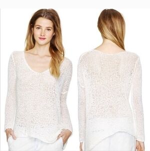 Talula White Flowy Knit Top XS